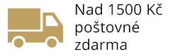 Poštovné nad 1500 Kč zdarma
